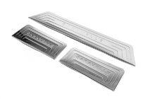 Volkswagen T5 Caravelle 2004-2010 Interior door sill covers (Omsa, stainless steel) 3 Door Sill Covers photo 1