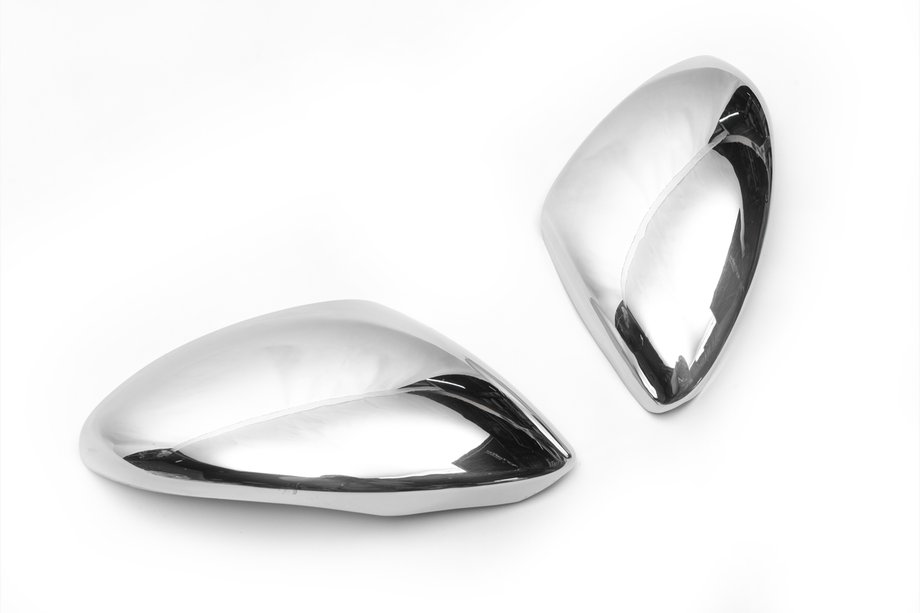 Alfa Romeo Stelvio 2016- Mirror Covers Carmos (2 pcs, Stainless Steel) Photo 2