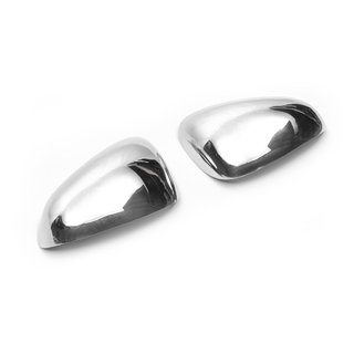 Chrome mirror covers (2005-2010, 2 pcs, stainless steel) Seat Leon 2005-2012 photo 2
