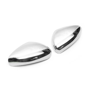Chrome Mirror Covers (2 pcs, Stainless Steel) Fiat Tipo 2016- photo 2
