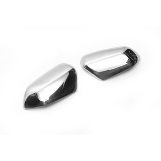Mirror Covers (2 pcs, Stainless Steel) Skoda Octavia II A5 2006-2010 photo 2