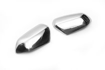 Skoda Octavia II A5 2006-2010 Mirror Covers (2 pcs, Stainless Steel) OmsaLine - Italian Stainless Steel photo 2