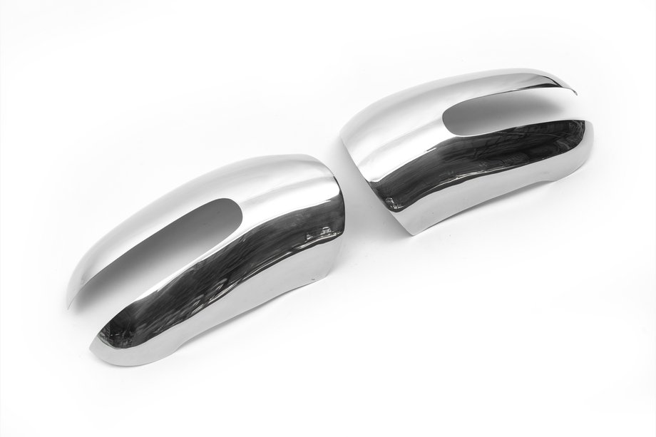 Mercedes ML W163 1997-2005 Mirror Covers (2 pcs, Stainless Steel) Photo 2