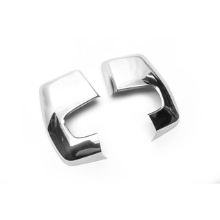 Mirror Covers (2 pcs, Stainless Steel) Ford Custom 2013-2022 photo 3