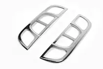 Citroen Nemo 2007-2017 Chrome Tail Light Covers Straight (2 pcs, Stainless Steel) photo 2
