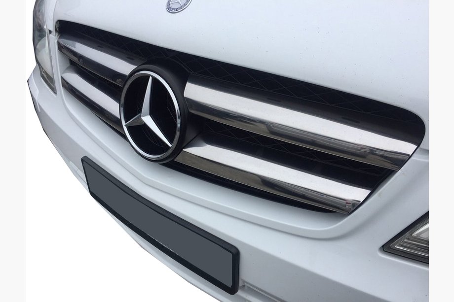 Mercedes Vito W639 2004-2014 Grille Covers 2010-2015 Stainless Steel OmsaLine - Italian Stainless Steel Image