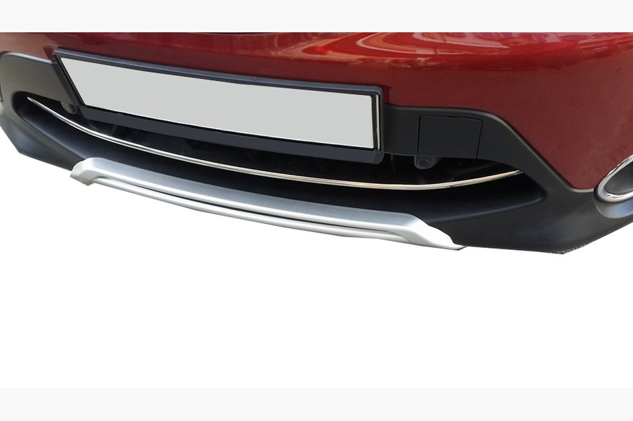 Nissan Qashqai 2014-2021 Front bumper protector stainless steel (2014-2017) Image