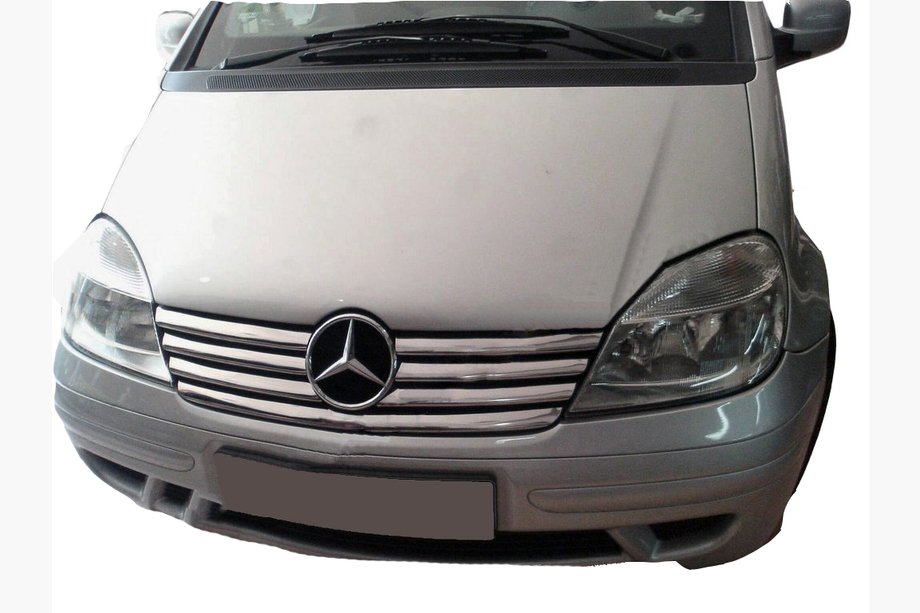 Mercedes Vaneo W414 2001-2005 Chrome Grille Trim Covers (7 pcs, Stainless Steel) Image
