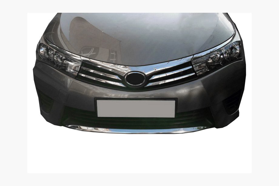 Toyota Corolla 2013-2019 Bumper Grille Trim Covers (2013-2016, Stainless Steel) Image