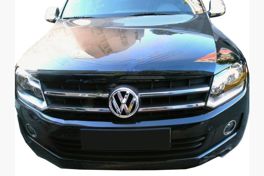 Volkswagen Amarok 2010-2022 Chrome Grille Trim 2010-2016 (slim strips, 4 pcs, stainless steel) Carmos - Turkish Stainless Steel Image