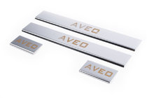 Chevrolet Aveo T300 2011-2020 Door Sill Protectors Carmos V1 (4 pcs, Stainless Steel) photo 1