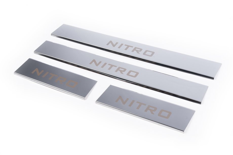 Dodge Nitro 2006-2011 Carmos door sill covers for upper part (stainless steel) Image