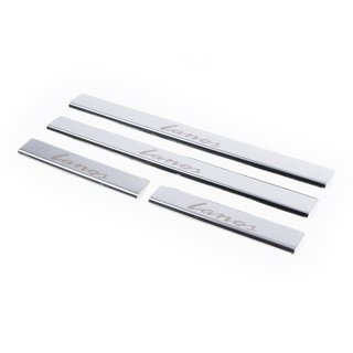Stainless Steel Door Sill Protectors Carmos V1 (4 pcs) Daewoo Lanos 1998-2017 photo 1