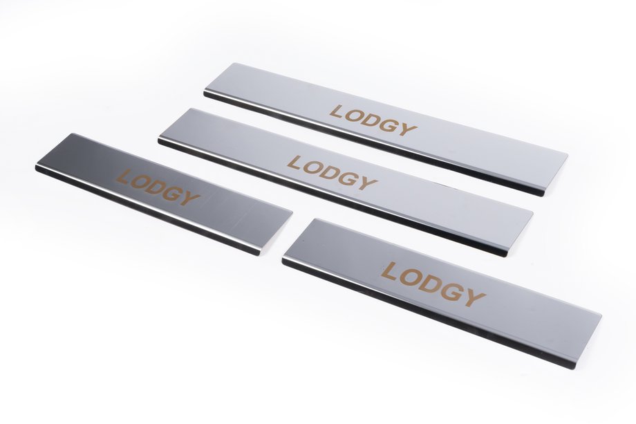 Renault Lodgy 2013-2022 Door Sill Protectors Carmos V1 (4 pcs, Stainless Steel) Image