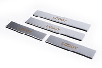 Renault Lodgy 2013-2022 Door Sill Protectors Carmos V1 (4 pcs, Stainless Steel) photo 1