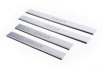 Renault Logan II 2013-2022 Door Sill Protectors Carmos V1 (4 pcs, Stainless Steel) photo 1
