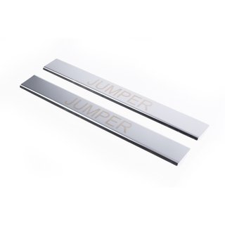 Carmos Stainless Steel Door Sill Protectors (2 pcs) Citroen Jumper 2007-2025 photo 1