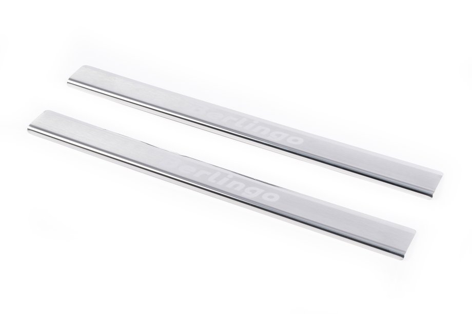 Citroen Berlingo 2008-2018 Carmos V1 Stainless Steel Door Sill Protectors Front and rear doors (4 pcs) Image