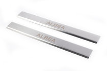 Fiat Albea 2002-2012 Carmos Stainless Steel Door Sill Protectors (2 pcs) photo 1