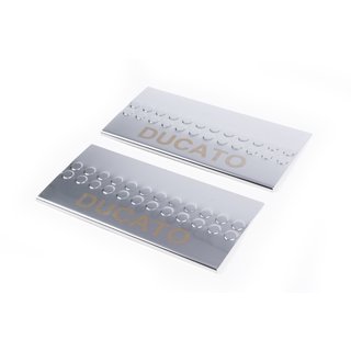 Interior door sill protectors Carmos V1 (2 pcs, stainless steel) photo 1