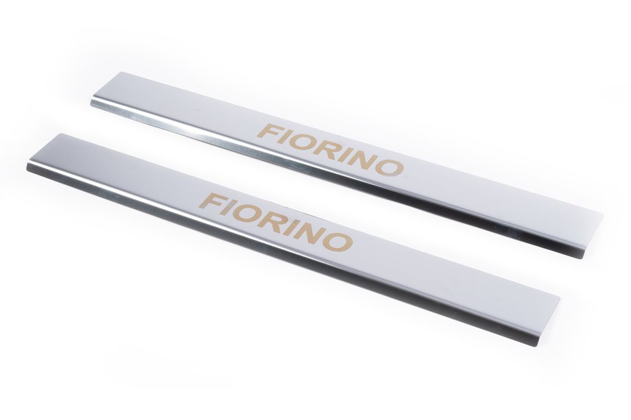 Fiat Fiorino/Qubo 2008-2024 Door Sill Covers Carmos V1 (2 pcs, Stainless Steel) Image