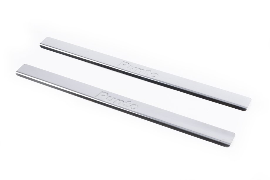 Fiat Punto Grande/EVO 2006-2018 Door Sill Protectors Carmos V2 (2 pcs, Stainless Steel) Image