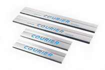 Ford Courier 2014-2023 Carmos V2 Stainless Steel Door Sill Protectors (4 pcs) photo 1