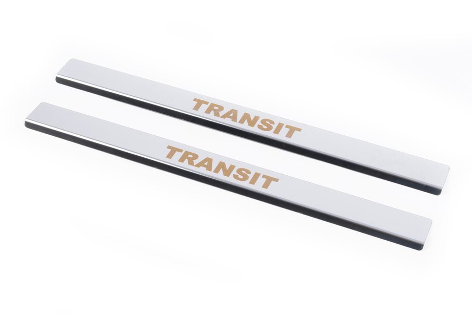 Ford Transit 2000–2014 Door Sill Covers Carmos V1 (2 pcs, Stainless Steel) Image