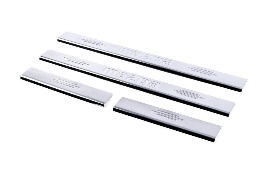 Mazda 6 2003-2008 Door Sill Cover Carmos (4 pcs, Stainless Steel) V-1 Photo 1