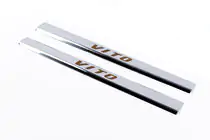 Mercedes Vito W638 1996-2003 Door Sill Covers Vip-Style (2 pcs, Stainless Steel) photo 1