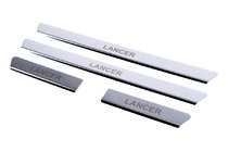 Mitsubishi Lancer 9 2004-2008 Stainless Steel Door Sill Protectors Carmos V1 (4 pcs) photo 1