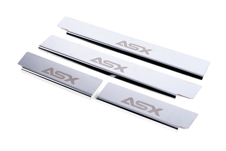 Mitsubishi ASX 2010-2023 Carmos Door Sill Protectors (4 pcs, Stainless Steel) Image
