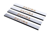 Opel Zafira A 1998-2005 Door Sill Protectors Carmos V1 (4 pcs, Stainless Steel) photo 1
