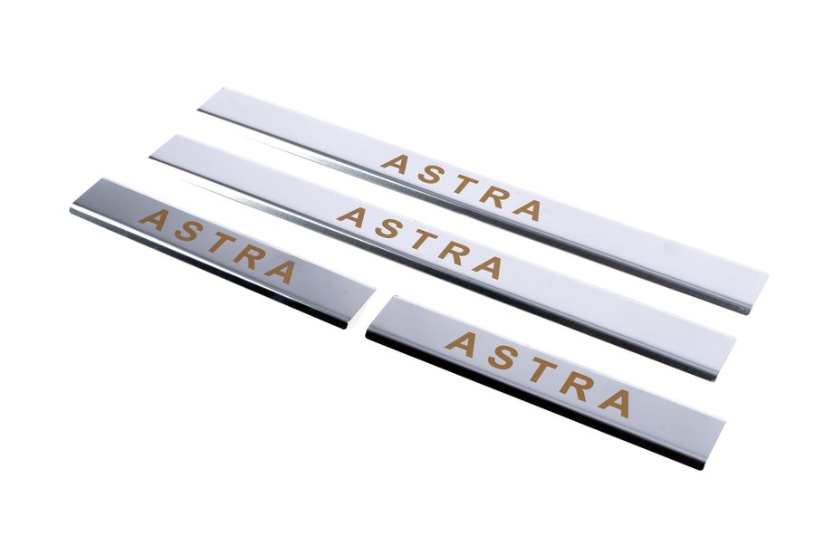 Opel Astra G classic 1998-2012 Carmos Door Sill Protectors (4 pcs, Stainless Steel) Photo 1