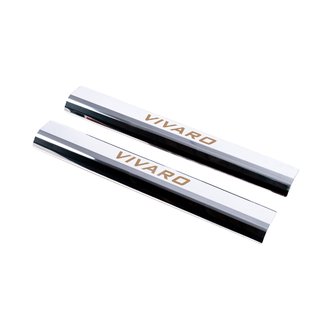 Door Sill Covers VIP-Style (2 pcs, Stainless Steel) Opel Vivaro 2001–2015 photo 1