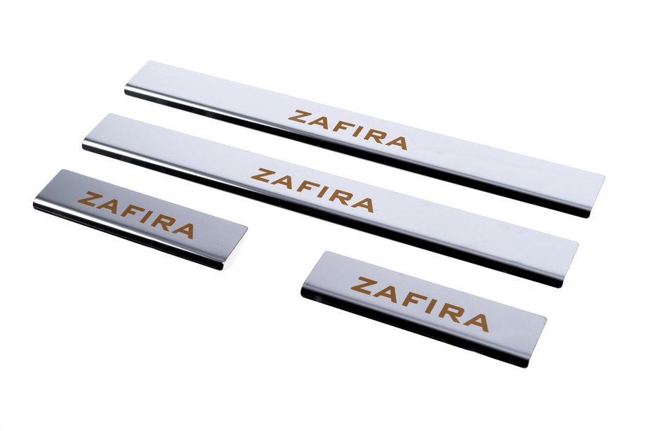 Opel Zafira C Tourer 2011-2019 Carmos Door Sill Protectors (4 pcs, Stainless Steel) Image