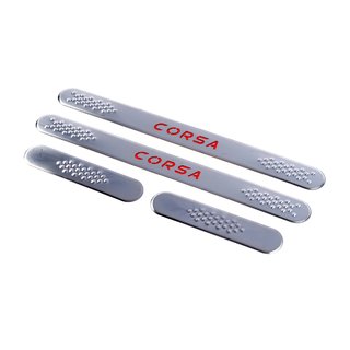 Door Sill Protectors Carmos V1 (4 pcs, Stainless Steel) Opel Corsa C 2000-2006 photo 1