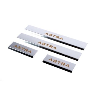 Door Sill Protectors Carmos V1 (4 pcs, Stainless Steel) Opel Astra J 2009-2015 photo 1