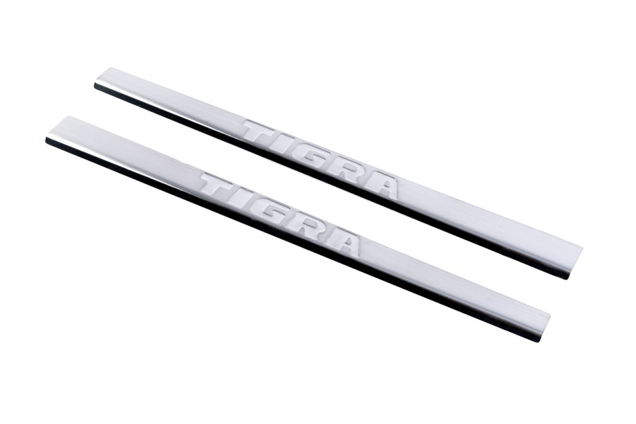 Opel Tigra 2001-2009 Carmos Door Sill Protectors (2 pcs, Stainless Steel) Image