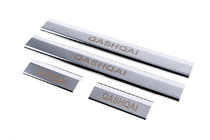 Nissan Qashqai 2007-2010 Door sill covers plastic (4 pcs, stainless steel) photo 5