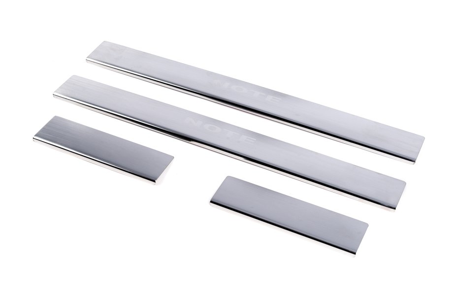 Nissan Note 2004-2012 Carmos Door Sill Protectors (4 pcs, Stainless Steel) Image