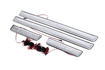 Nissan Tiida 2004-2011 Libao illuminated door sill plates (4 pcs, stainless steel) photo 1
