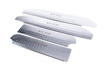 Mercedes Vito W639 2004-2014 Interior door sill covers V1 (Carmos) 4 pcs, Carmos - Turkish Steel photo 2
