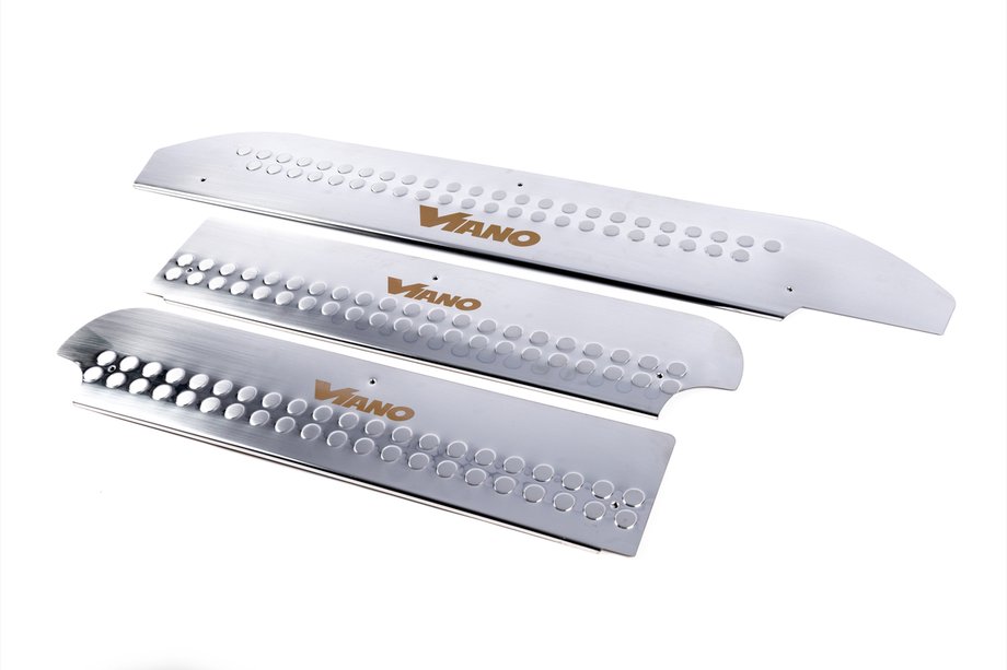 Mercedes Viano 2004-2014 Interior door sill protectors Carmos V1 stainless steel Image