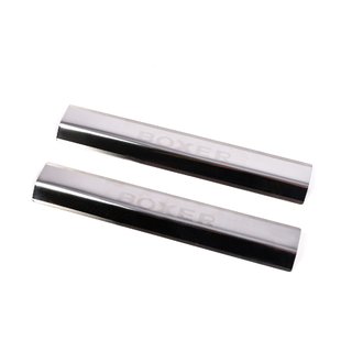 Door Sill Protectors Laser (2 pcs, Stainless Steel) photo 1