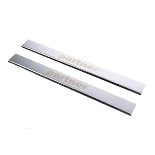 Door Sill Protectors V1 (Carmos, 2 pcs, Stainless Steel)