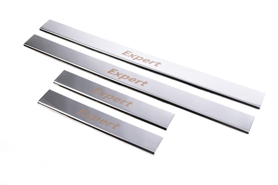 Peugeot Expert 2017- Stainless Steel Door Sill Protectors Carmos (4 pcs) Image