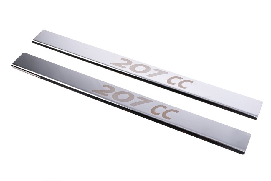 Peugeot 207 2006–2014 Carmos Door Sill Protectors (2 pcs, Stainless Steel) Image