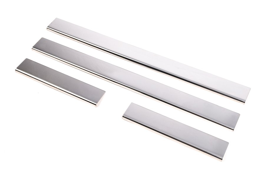 Toyota Corolla 2007-2013 Carmos Door Sill Protectors (4 pcs, Stainless Steel) Image
