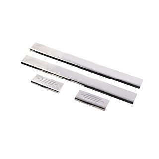 Carmos Door Sill Protectors (4 pcs, Stainless Steel) Toyota Yaris 2006-2011 photo 1
